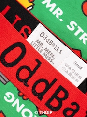OddBalls Red Mens Boxer Shorts - Image 3 of 4