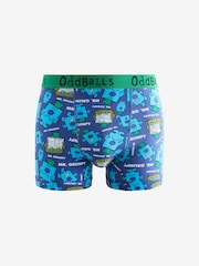 OddBalls Blue Mens Boxer Shorts - Image 1 of 1