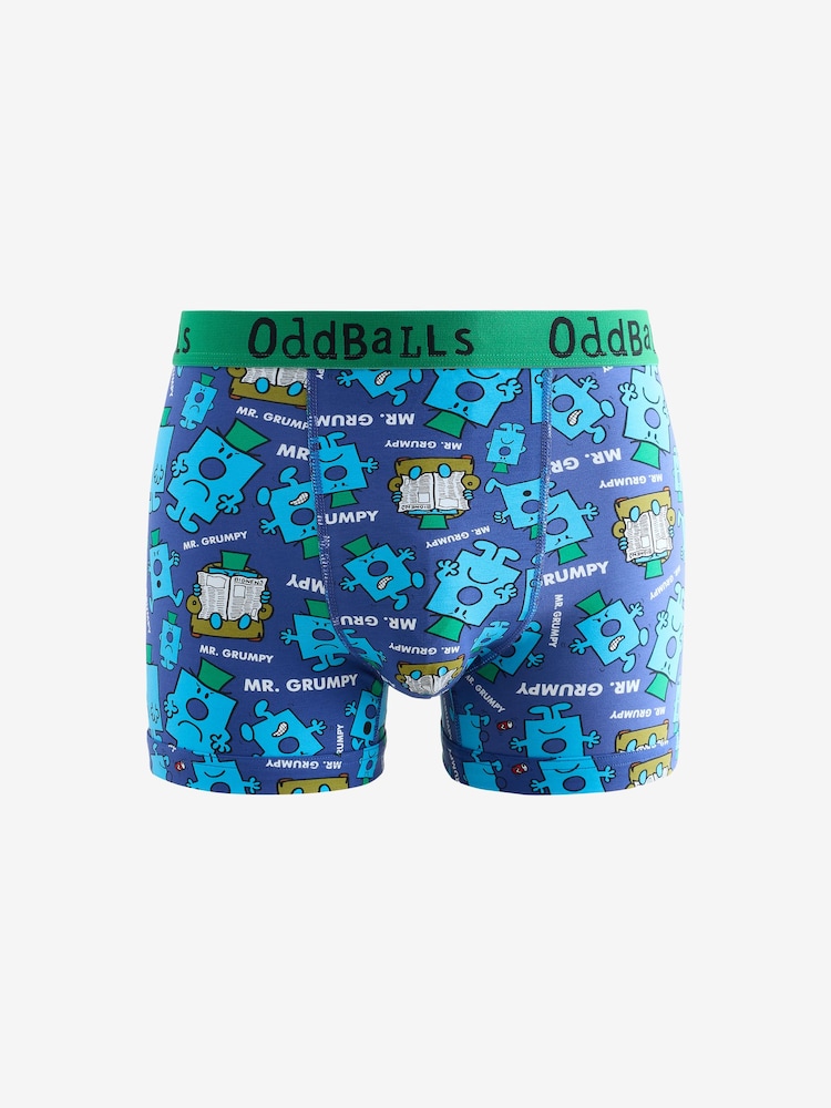 OddBalls Blue Mens Boxer Shorts - Image 1 of 1