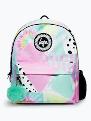 Hype Girls Pink Iconic Pastel Collage Multicolour Backpack - Image 1 of 5