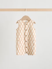 Blue Dino Print Vest Jersey Baby Romper - Image 2 of 11