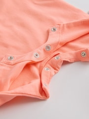 Bright Slogan 100% Cotton Baby Rompers 4 Pack - Image 11 of 11