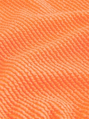 Mango Orange Crinkle Dd+ Wired Scoop Neck Tummy Control Swimsuit - Image 8 of 8