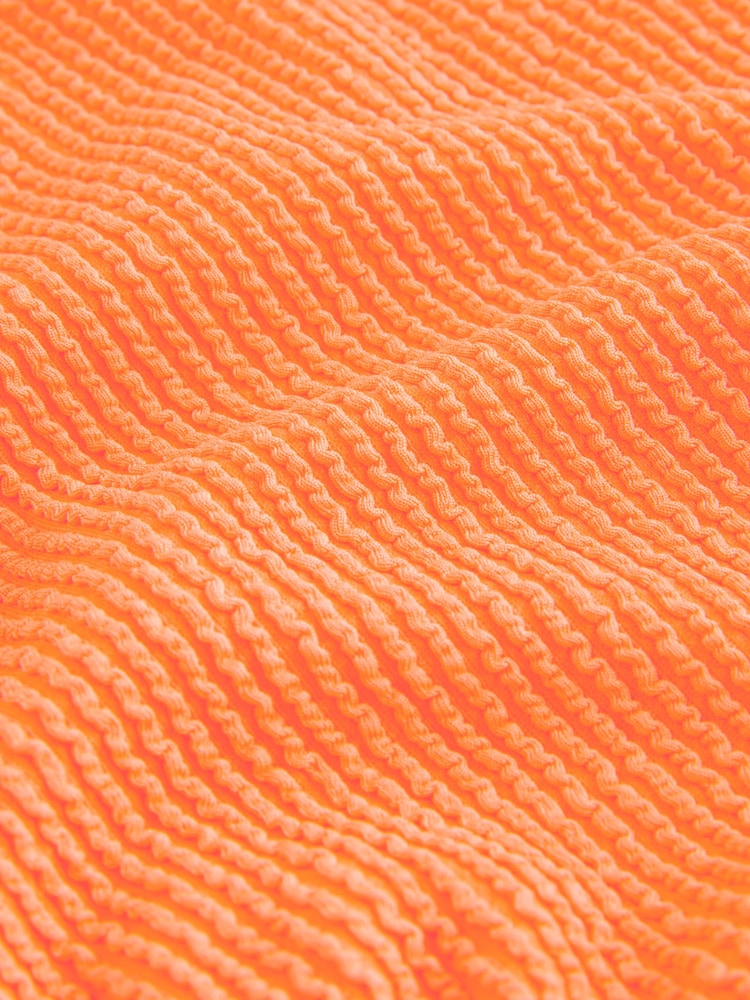 Mango Orange Crinkle Dd+ Wired Scoop Neck Tummy Control Swimsuit - Image 8 of 8 Mango Orange Crinkle Dd+ Wired Scoop Neck Tummy Control Swimsuit - Image 8 of 8