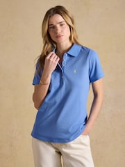 ブルー - Joules Woody コットンピケ半袖ポロシャツ - 画像 1 / 8