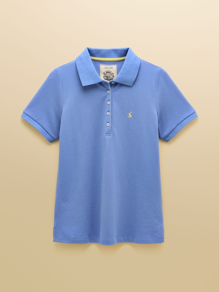 ブルー - Joules Woody コットンピケ半袖ポロシャツ - 画像 8 / 8