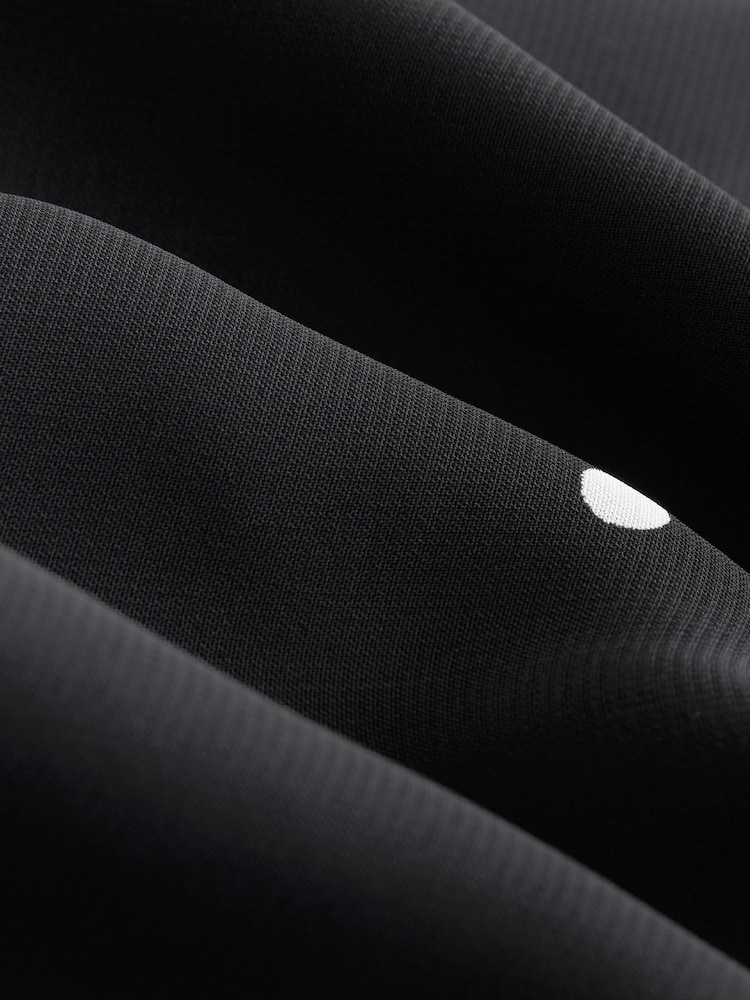 Nothing Ordinary Black/White Spot Scoop Midi Dress - Image 4 of 4 Nothing Ordinary Black/White Spot Scoop Midi Dress - Image 4 of 4