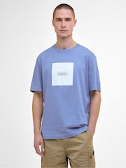 Barbour® International Blue Mass Graphic Print T-Shirt - Image 1 of 5