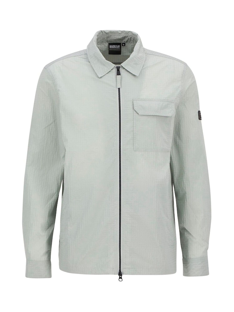 Barbour® International Grey Rosso Ripstop Overshirt - Image 7 of 7