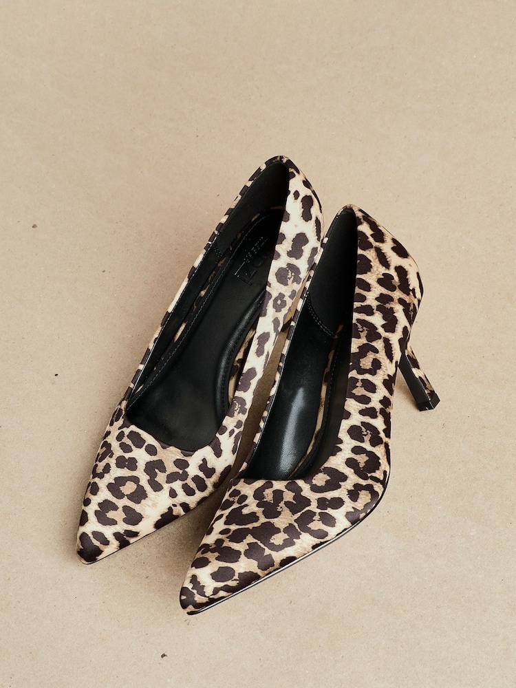 Linzi Animal Wide Fit Aim Closed Court Stiletto Heels - Image 1 of 5
