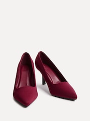 Linzi Red Wide Fit Aim Closed Court Stiletto Heels - Image 4 of 6