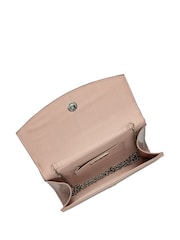 Lotus Pink Clutch Bag with Chain - Image 4 of 4