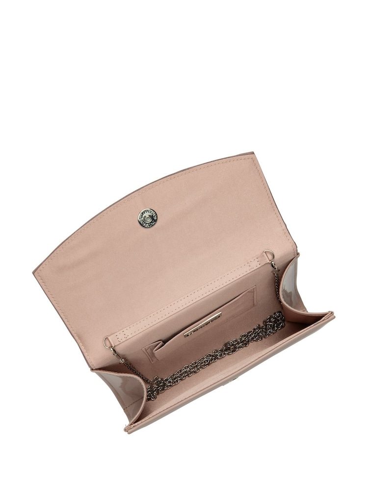 Lotus Pink Clutch Bag with Chain - Image 4 of 4