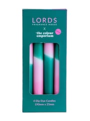 Lords Fragrance House LORDS X Colour Emporium Tapered Scented Yellowstone Dinner Candles Set of 4 - Image 1 of 5