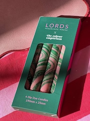 Lords Fragrance House LORDS X Colour Emporium Tapered Scented Positano Dinner Candles Set of 4 - Image 4 of 4