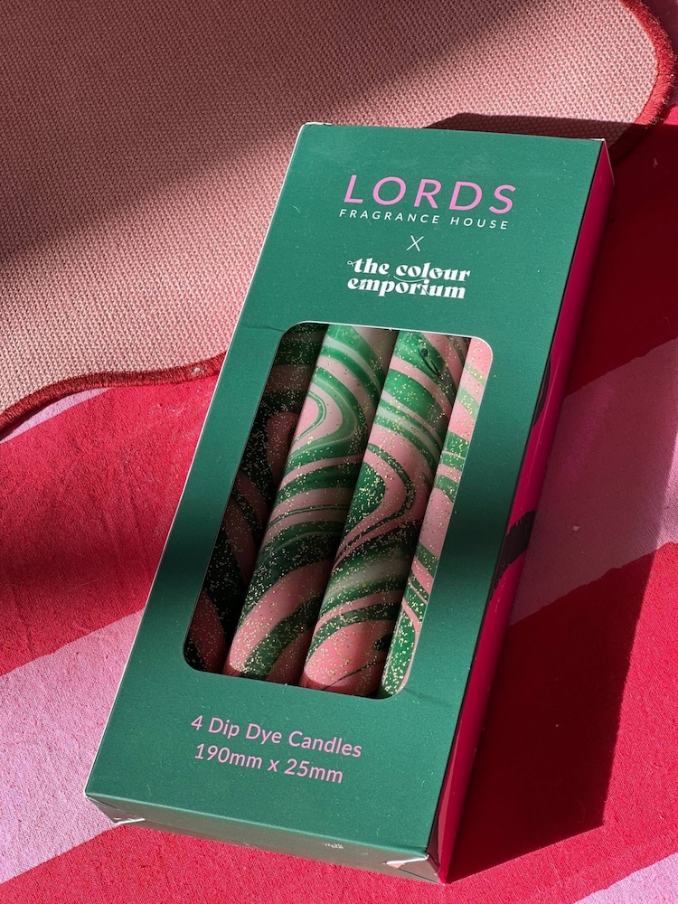 Lords Fragrance House LORDS X Colour Emporium Tapered Scented Positano Dinner Candles Set of 4 - Image 4 of 4