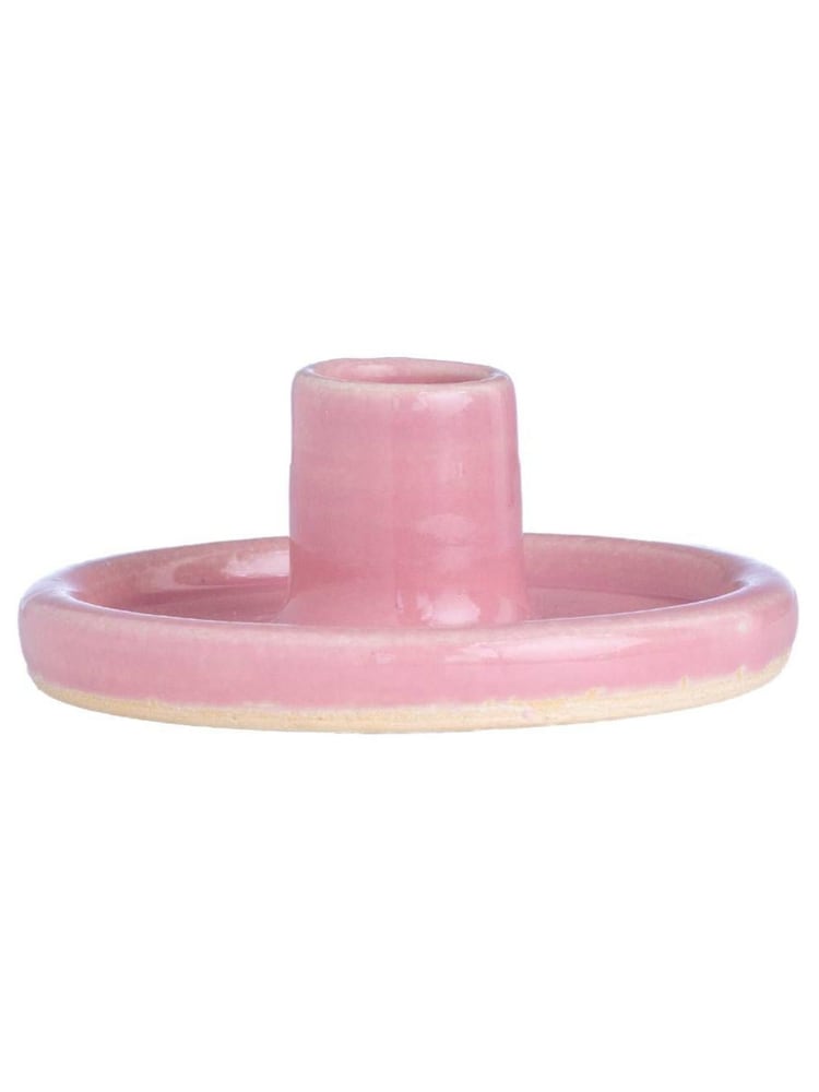 Lords Fragrance House Pink Ceramic Taper Candle Holder - Image 2 of 3