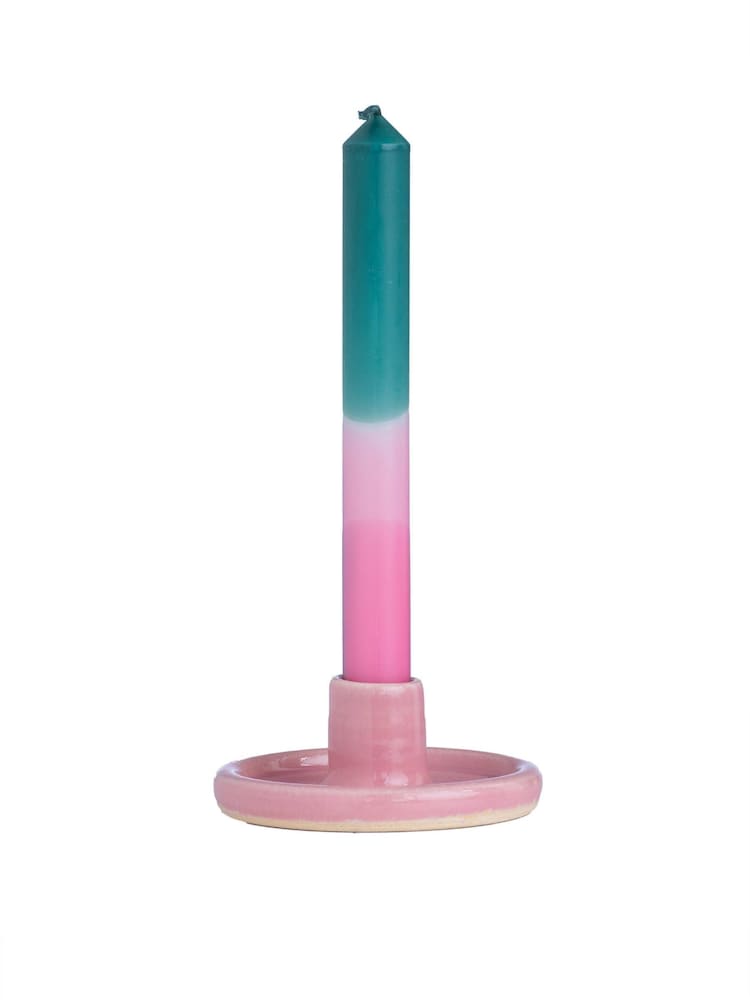 Lords Fragrance House Pink Ceramic Taper Candle Holder - Image 3 of 3