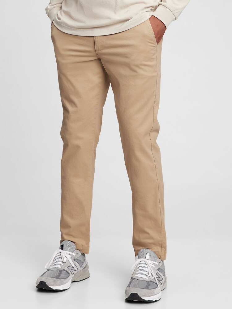 Gap Beige Essential Chinos in Straight Fit with - Image 1 of 6