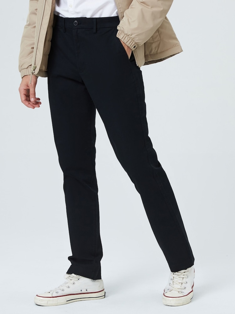 Gap Onyx Black Essential Chinos in Straight Fit with - Image 1 of 9 Gap Onyx Black Essential Chinos in Straight Fit with - Image 1 of 9