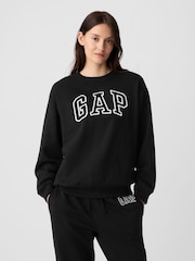 Gap Black Logo Fleece Jumper - Image 1 of 5