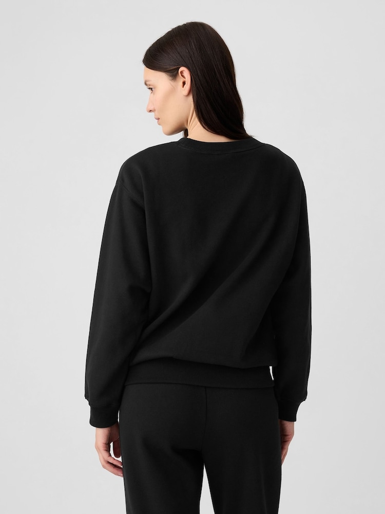 Gap Black Logo Fleece Jumper - Image 2 of 5