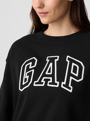 Gap Black Logo Fleece Jumper - Image 4 of 5
