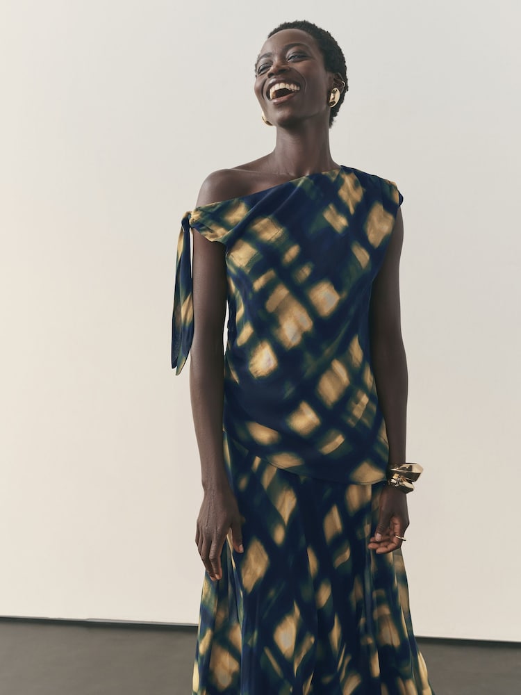 Nothing Ordinary Brown Asymmetric Top - Image 1 of 11