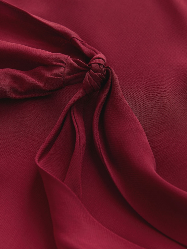 Nothing Ordinary Burgundy Red Asymmetric Top - Image 9 of 9 Nothing Ordinary Burgundy Red Asymmetric Top - Image 9 of 9
