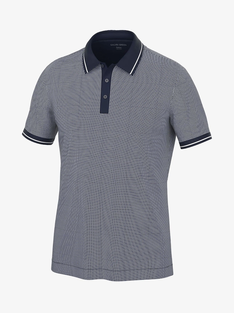 Galvin Green Blue Miller Breathable Short Sleeve Golf Polo Shirt - Image 1 of 1