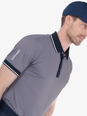 Galvin Green Blue Miller Breathable Short Sleeve Golf Polo Shirt - Image 3 of 8