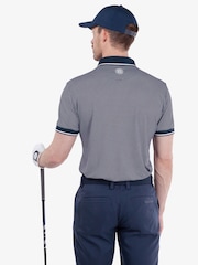 Galvin Green Blue Miller Breathable Short Sleeve Golf Polo Shirt - Image 4 of 8