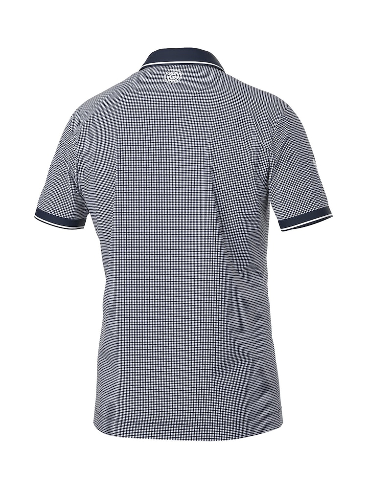 Galvin Green Blue Miller Breathable Short Sleeve Golf Polo Shirt - Image 8 of 8