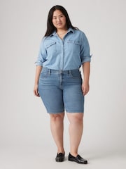 Levi's Camp Denim Shaping Bermuda Shorts - Image 1 of 5