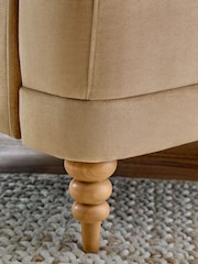 Fine Chenille Sand Natural Beatrice Armchair - Image 2 of 9