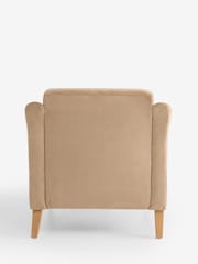 Fine Chenille Sand Natural Beatrice Armchair - Image 8 of 9