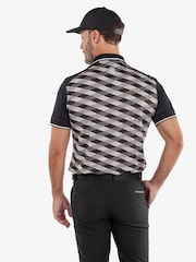 Galvin Green Black Marlon Breathable Short Sleeve Golf Polo Shirt - Image 4 of 8
