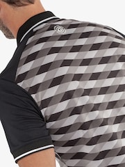 Galvin Green Black Marlon Breathable Short Sleeve Golf Polo Shirt - Image 5 of 8