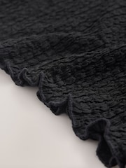 ブラック - Textured T-Shirt (3-16yrs) - 画像 7 / 7