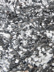Nothing Ordinary Silver Sequin Lace Trim Flutter Sleeve Midi Dress - Image 8 of 9