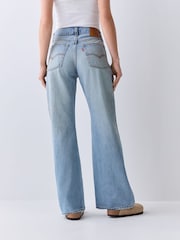 Levi's Mid Blue Denim Loose Bootcut Jeans - Image 6 of 7