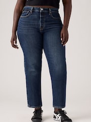 Levi's Dark Blue Wedgie Straight Jeans - Image 3 of 10