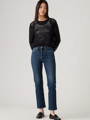 Levi's Dark Blue Wedgie Straight Jeans - Image 7 of 10