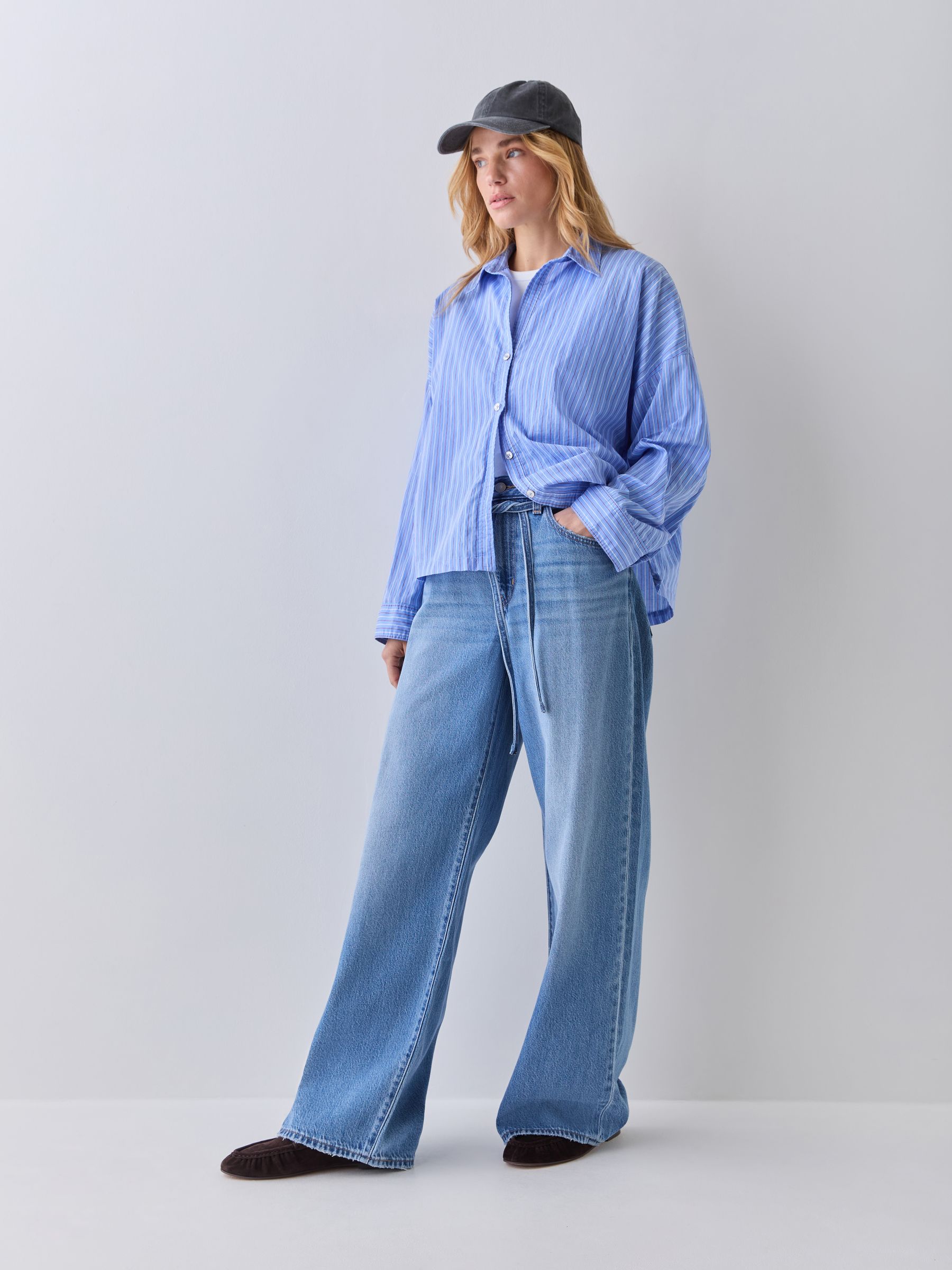 Buy Levi's® Blue Good Grades Tencel Wide Leg Straight Baggy Jeans