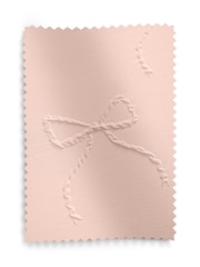 Pink Bow Textured Print Duvet Cover and Pillowcase Set - Image 5 of 5