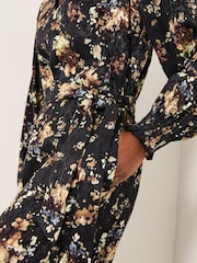 FatFace Fionn Black Floral Jumpsuit - Image 4 of 4