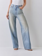 Høyglans - Levi's ® Ribcage Vide bukseben Jeans - Bilde 4 av 6