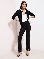 Friends Like These Black Boucle Cardigan - Image 3 of 5