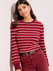 Friends Like These Red Stripe Jumper - Image 1 of 5