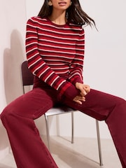 Friends Like These Red Stripe Jumper - Image 2 of 5